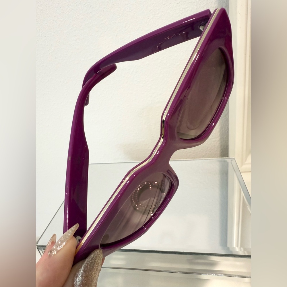 💜🕶️✨SOLD - Juicy Couture Purple & Gold Designer Sunglasses - Picture 8 of 9